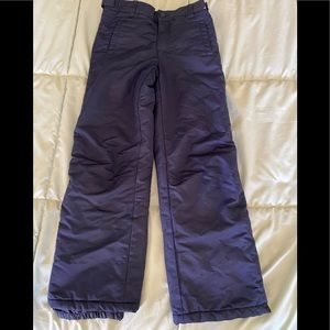 Gymboree size 10 Navy snow pants pockets zip bottom fleece lined boy or girl